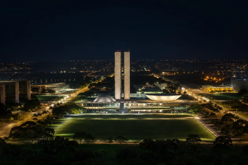Skyline de Brasília à noite