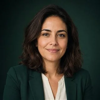 Retrato ilustrativo de Marina Duarte, pseudônimo editorial